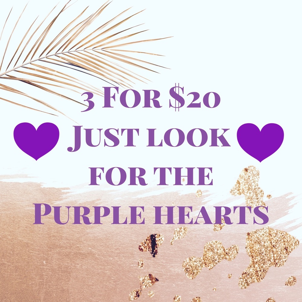 💜💜 3 Items for $20 Just Look for the 💜💜